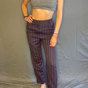 High Waisted Striped Pants